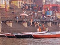 Morning on a Varanasi ghat above the Ganges